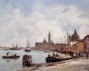 Venice, the Dock of the Giudecca - 尤金·布丹